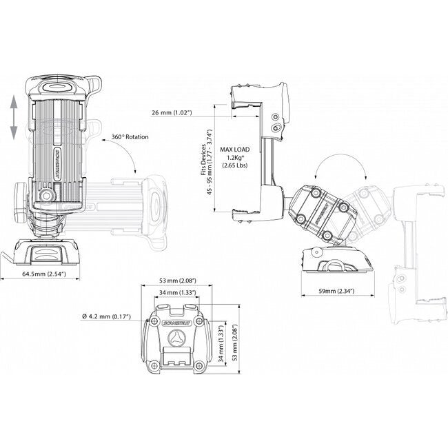 ScanStrut ROKK Mini set telefoon