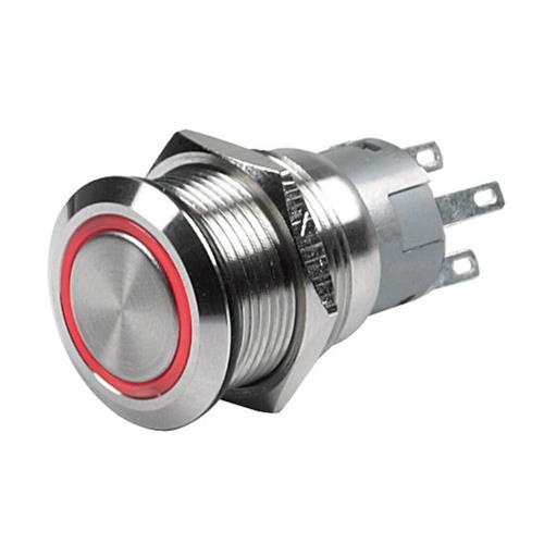Hollex Aan/Uit Drukknop RVS 12V