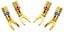 Van Den Hul Connectorset van 4 spade