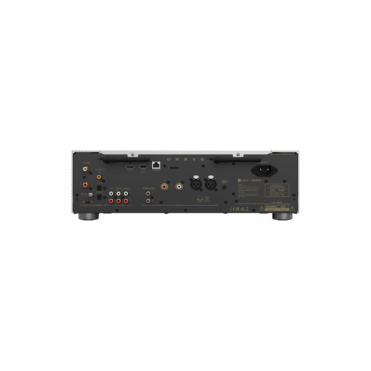 Onkyo P80S zilver